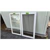 Image 3 : Window and Screen Insert 24" x 42" for Wooden Screen Door.