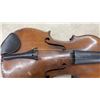 Image 4 : Antique Violin with Blue-Lined Hard Case, Missing Strings, Latch Broken on Case