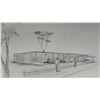 Image 3 : Ed Kolomaya "A Municipal Library" Architectural Drawing1960's Southwood Library 30 x 40"