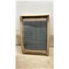 Image 4 : Vintage Electric Fan, Two Wooden Bushel Baskets, and Washboard