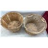 Image 7 : Vintage Electric Fan, Two Wooden Bushel Baskets, and Washboard