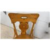 Image 3 : Antique Bentwood Ice Cream Parlor Chair with Pyrography Decorated Backrest & Leather Seat