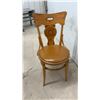 Image 8 : Antique Bentwood Ice Cream Parlor Chair with Pyrography Decorated Backrest & Leather Seat