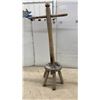Image 2 : Primitive Wooden Milking Stool with Pail Holder and Wooden Ox Yoke