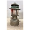 Image 7 : Vintage Coleman 220 Series Pressure Lantern (Missing Parts) and Wicker Fishing Creel