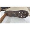 Image 2 : Antique Wooden Masher with Long Handle and Perforated Paddle Head