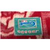 Image 2 : Yuema Red Wool-Blend Double Phoenix Wedding Blanket with Satin Binding