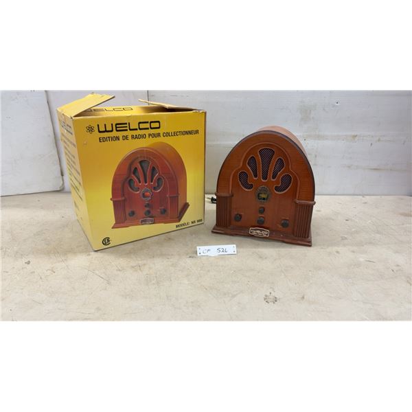 Welco Collector's Edition Radio Model NR 988 Vintage-Style AM/FM/AFC with Original Box