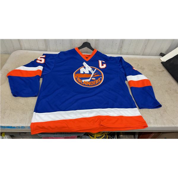 New York Islanders Denis Potvin #5 Signed Hockey Jersey, Size XL, Made in Canada