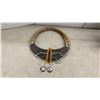 Image 2 : Native American Style Decorative Wall Hanging / Dream Catcher and African Beaded Collar Necklace