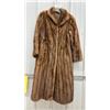 Image 1 : Full-Length Fur Coat with Hook-And-Eye Closure, Sz M-L. Some Damage at Button Closure
