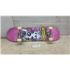 Image 1 : Pink Unicorn Graphic Skateboard with White Wheels