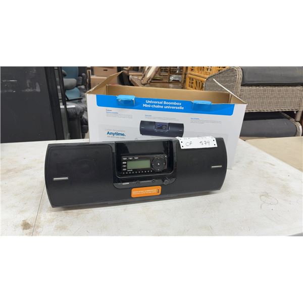 SiriusXM SXSD2 Universal Boombox Portable Speaker Dock with Dedicated Subwoofer