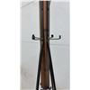 Image 5 : Mid-Century Modern Style Freestanding Coat Rack with Wood X-Base and Metal Hooks