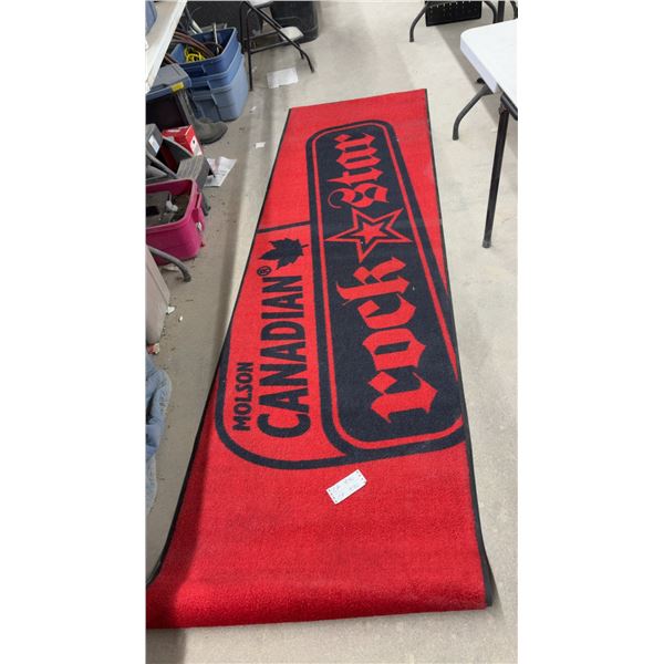 Molson Canadian Rock Star Promotional Floor Mat, 117 x 34"