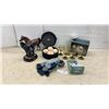 Image 1 : Royal Leerdam Holland Radiance Smoked Glass Wine Glasses, Horse Figurines, New Socks and More