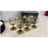 Image 2 : Royal Leerdam Holland Radiance Smoked Glass Wine Glasses, Horse Figurines, New Socks and More