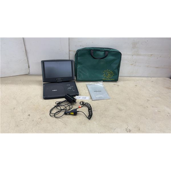 Insignia Portable DVD Player with Car Adapter, Manual, and Carrying Case