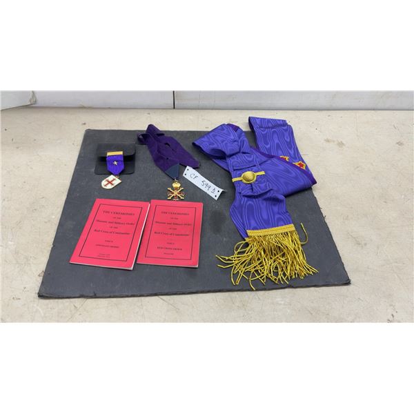 Masonic and Military Order of the Red Cross of Constantine Regalia, Medals, and Books