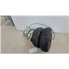 Image 3 : Pneumatic Utility Wheels with Steel Rims and Metal Pulleys, Set of Four and More