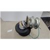 Image 5 : Pneumatic Utility Wheels with Steel Rims and Metal Pulleys, Set of Four and More