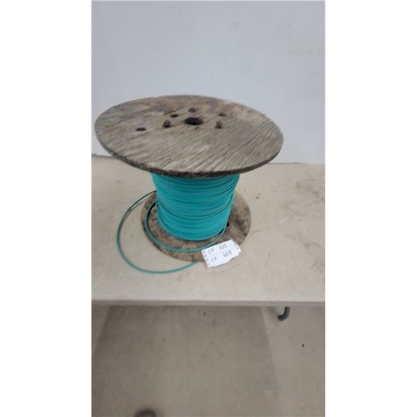 Belden CX 608 Multi-Conductor Shielded Data Cable, 24 AWG, Teal, on Wooden Spool