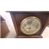 Image 2 : Victor Victrola VV-70 Portable Phonograph and Antique Oak Mantel Clock