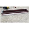 Image 4 : Dark Brown Door Sidelight with Textured Tempered Glass Insert 82-1/4 x 16-1/4