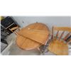 Image 2 : Wooden Drop-Leaf Dining Table 30" Hgt.