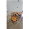 Image 5 : Wooden Drop-Leaf Dining Table 30" Hgt.