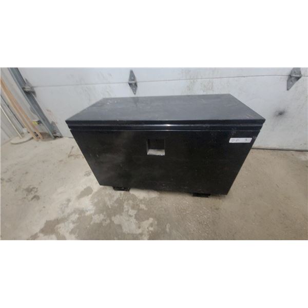 Knaack Model S-90 Black Steel Job Box Storage Chest with Security Lock Cutout 23 x 36 x 17"