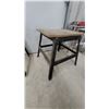 Image 4 : Metal Frame Workbench Table with Wooden Top and Adjustable Height Legs