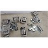 Image 3 : Assorted Recessed Paddle Latches, T-Handle Latch, Hinges, and Keeper Plates