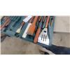 Image 4 : Ducks Unlimited BBQ Grilling Tool Set with Wooden Handles in Carrying Case