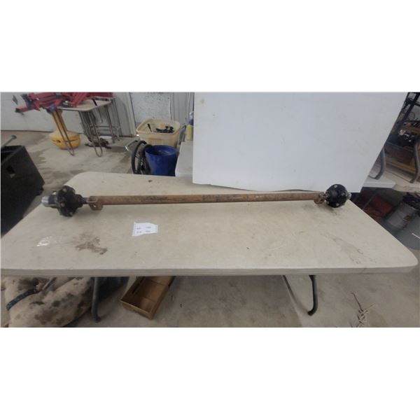 Trailer Axle with 5 Lug Wheel Hubs