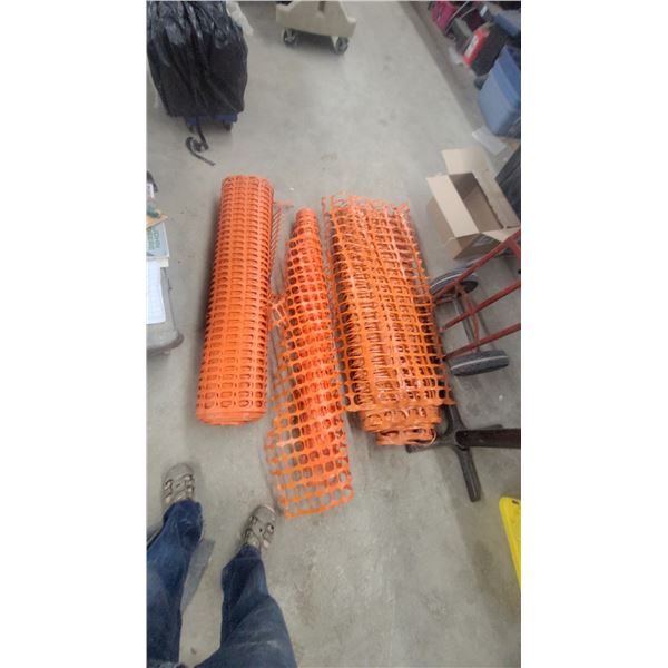 Orange Plastic Safety Fence /Snow Fence Rolls, 3x
