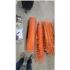 Image 2 : Orange Plastic Safety Fence /Snow Fence Rolls, 3x