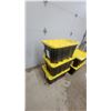 Image 4 : HDX 102-Liter Tough Tote Storage Containers with Yellow Lids, Lot of 5