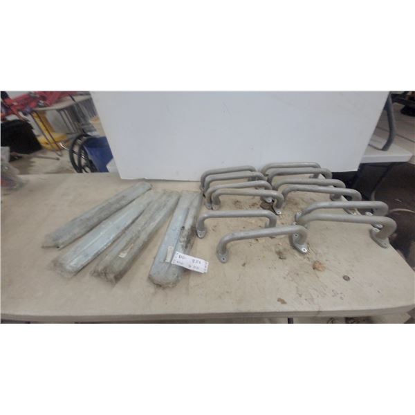Galvanized Steel Grab Handles 10" and 16" Drawer Slides