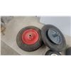 Image 2 : Five Pneumatic Utility Wheels, Assorted Sizes with Various Hub Styles and Tread Patterns