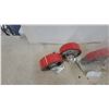 Image 3 : Heavy-Duty Swivel Caster Wheels with Red Polyurethane Treads and Steel Mounting Plates, Set of 4