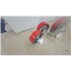 Image 6 : Heavy-Duty Swivel Caster Wheels with Red Polyurethane Treads and Steel Mounting Plates, Set of 4