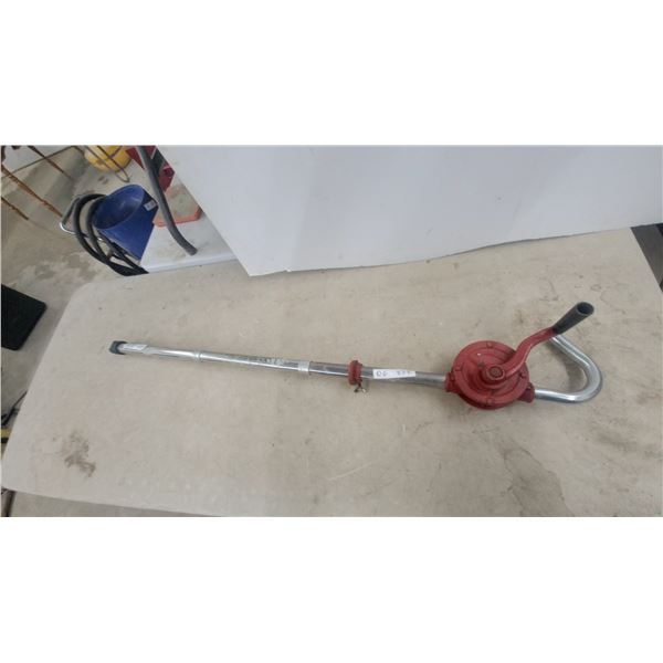 Hand-Crank Rotary Drum Barrel Pump with Metal Suction Tube