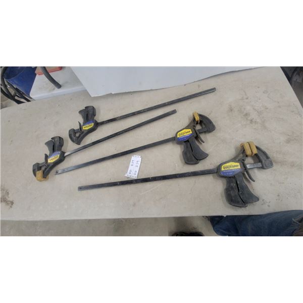 Irwin Quick-Grip Medium-Duty Bar Clamps, Set of Four, 24" Lengths