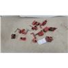Image 1 : Collection of Red Cast Iron Pipe Clamp Fixtures and Heads