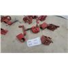 Image 2 : Collection of Red Cast Iron Pipe Clamp Fixtures and Heads