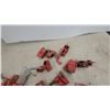 Image 3 : Collection of Red Cast Iron Pipe Clamp Fixtures and Heads