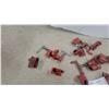 Image 4 : Collection of Red Cast Iron Pipe Clamp Fixtures and Heads