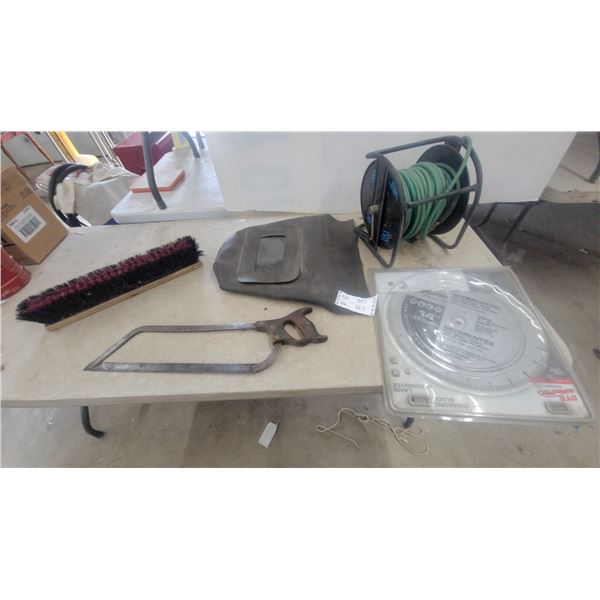 Durapro Pro Series GP14 14" Diamond Blade, Sandblast Helmet, Hose Reel, Saw, and More