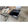 Image 4 : Black Metal Job Box Toolbox with Single Lid and Recessed Latch 23 x 36 x 17"